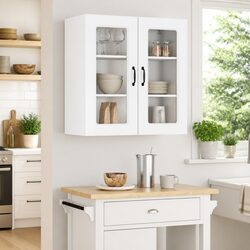 Modern High Gloss White Kitchen Cabinet for Storage