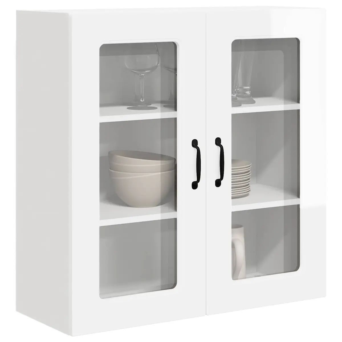 High Gloss White Kitchen Cabinet for Storage