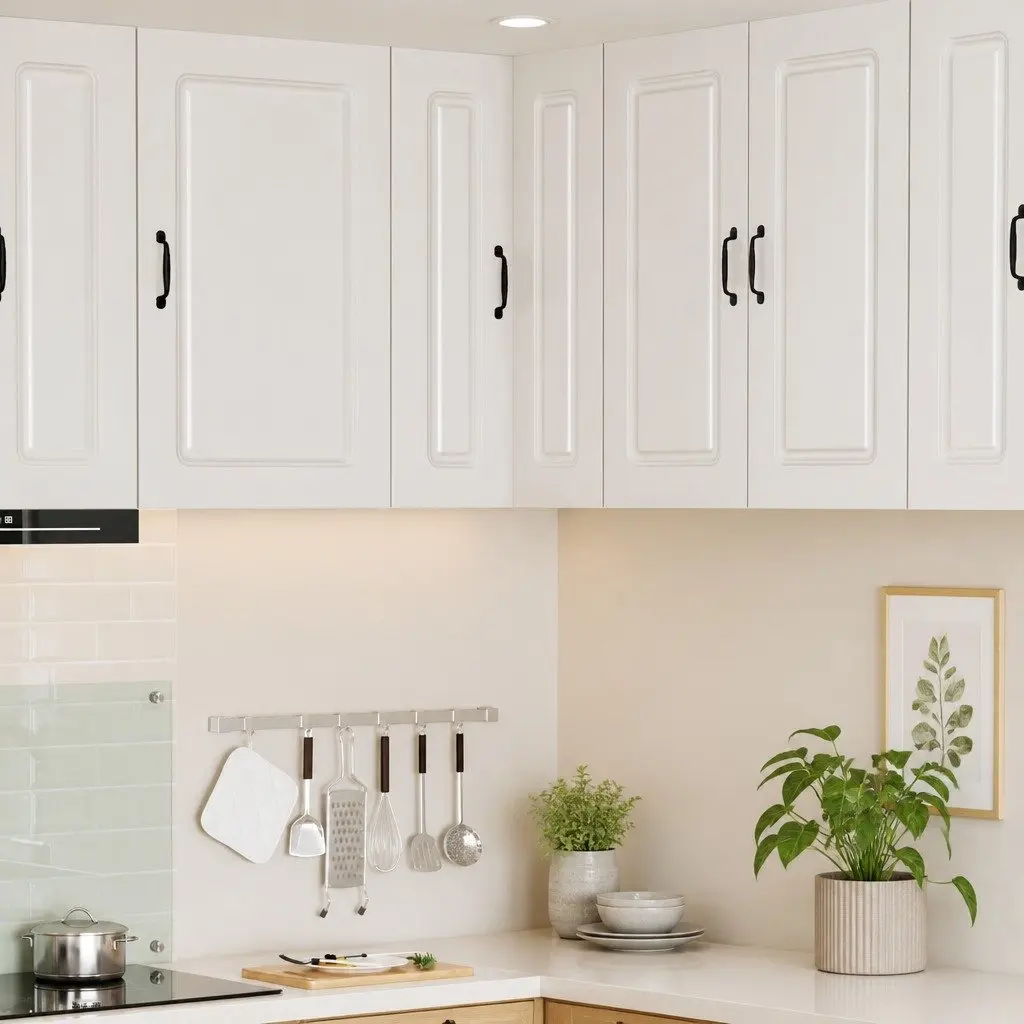 Kitchen Cabinet White Engineered Wood Storage Cupboard 57 x 57 x 80 cm