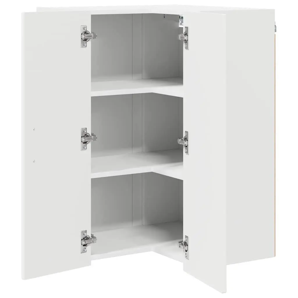 Kitchen Cabinet White Engineered Wood Storage Cupboard 57 x 57 x 80 cm