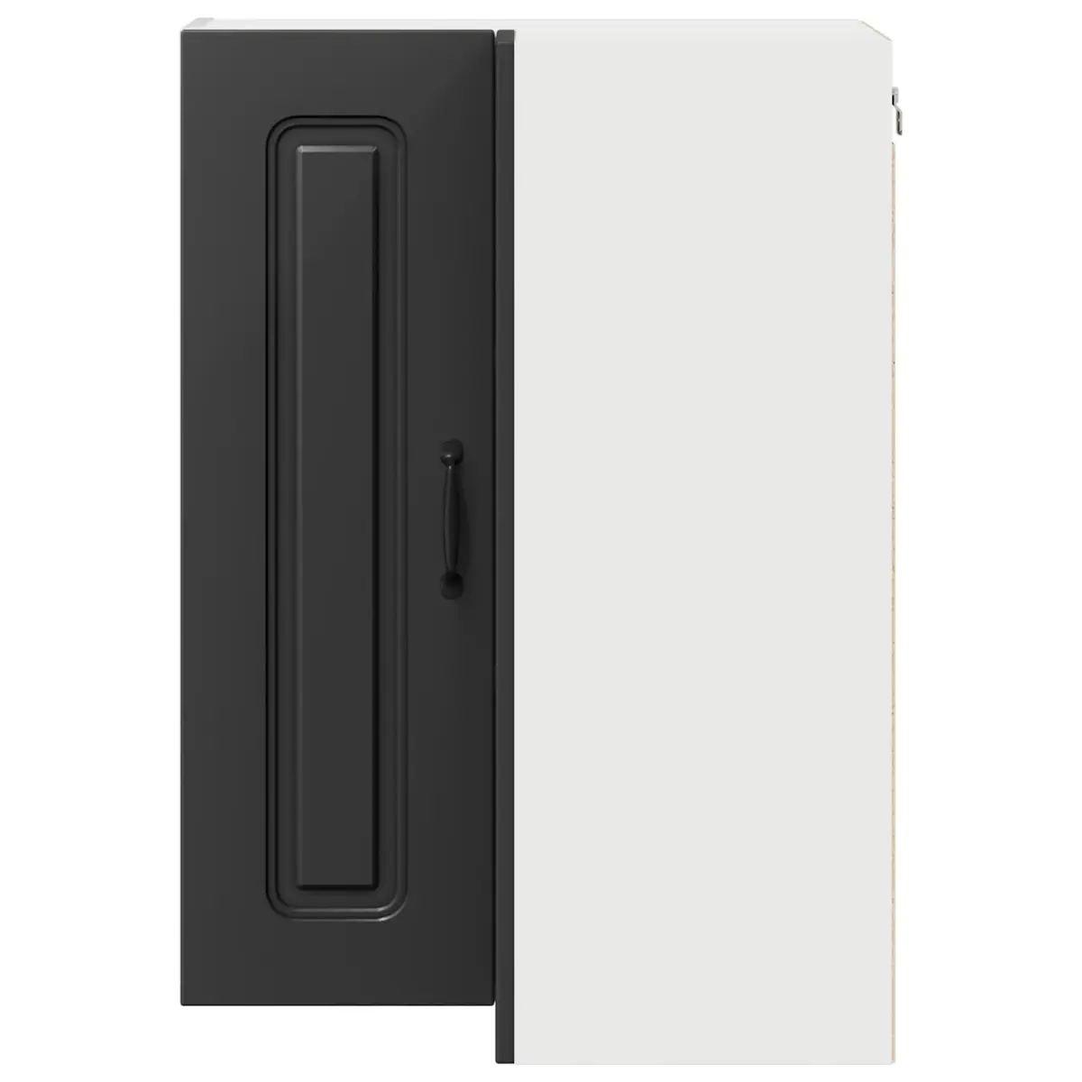 Dishwasher Panel Kitchen Cabinet Black Engineered Wood Storage Cupboard