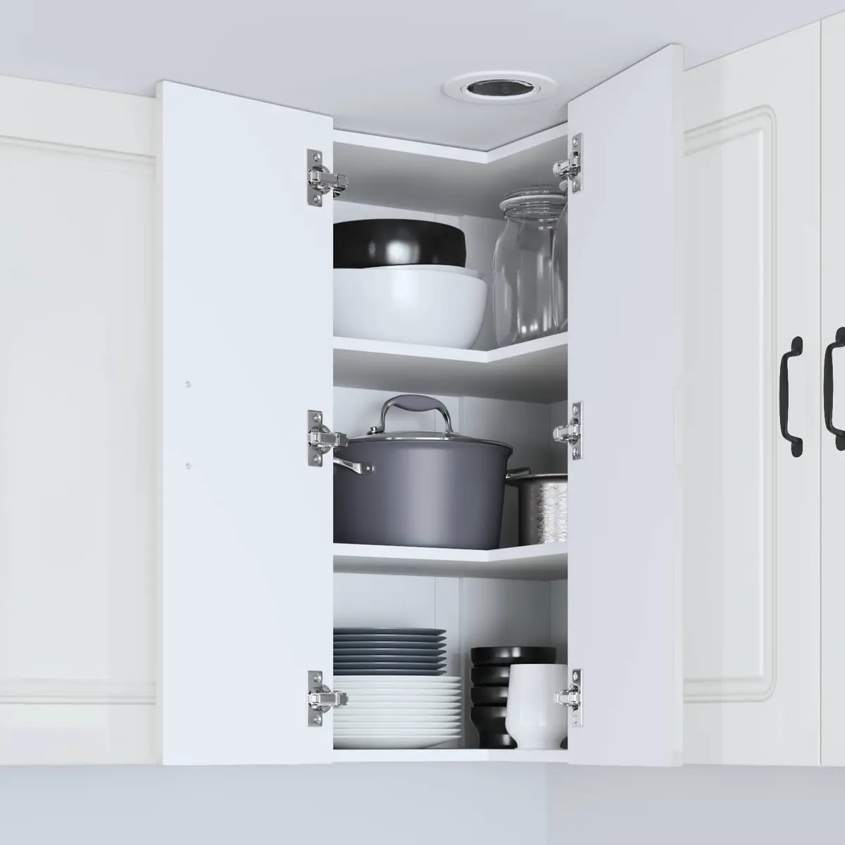 Dishwasher Panel Kitchen Cabinet High Gloss White Storage 57 x 57 x 80 cm