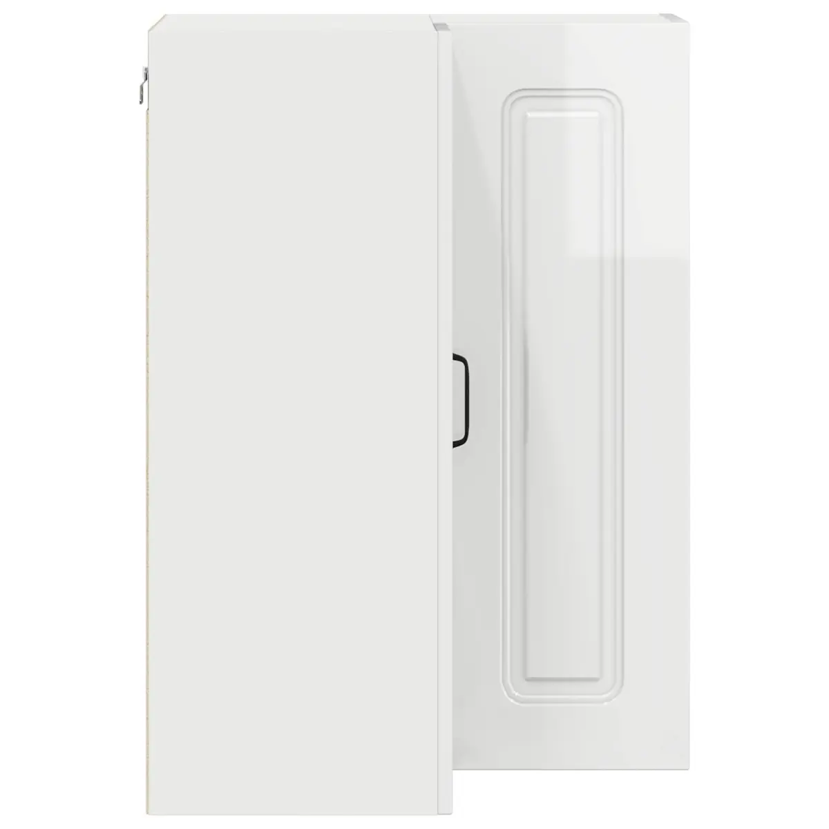 Dishwasher Panel Kitchen Cabinet High Gloss White Storage 57 x 57 x 80 cm