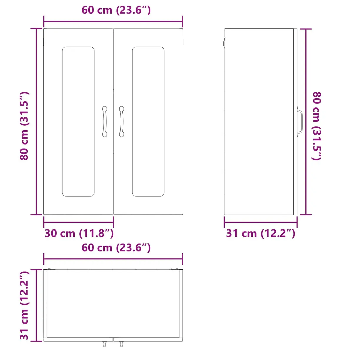 White Engineered Wood Kitchen Cabinet for Storage