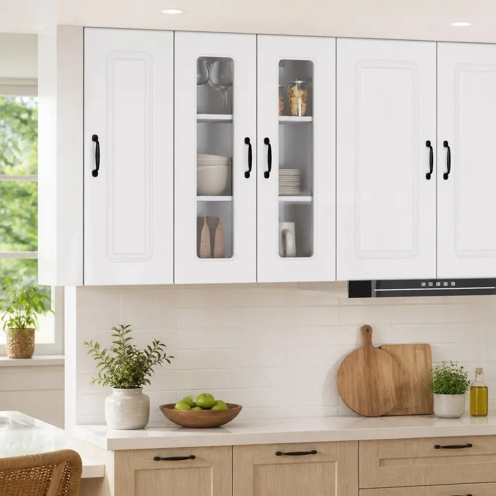 High Gloss White Kitchen Cabinet 60 x 31 x 80 cm