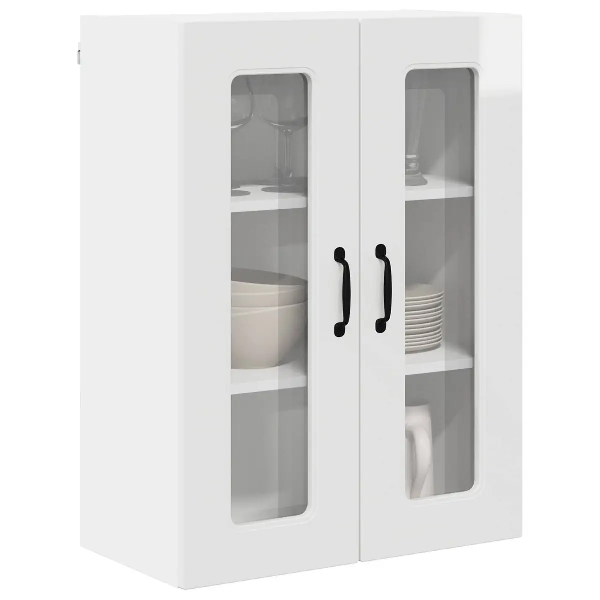 High Gloss White Kitchen Cabinet 60 x 31 x 80 cm