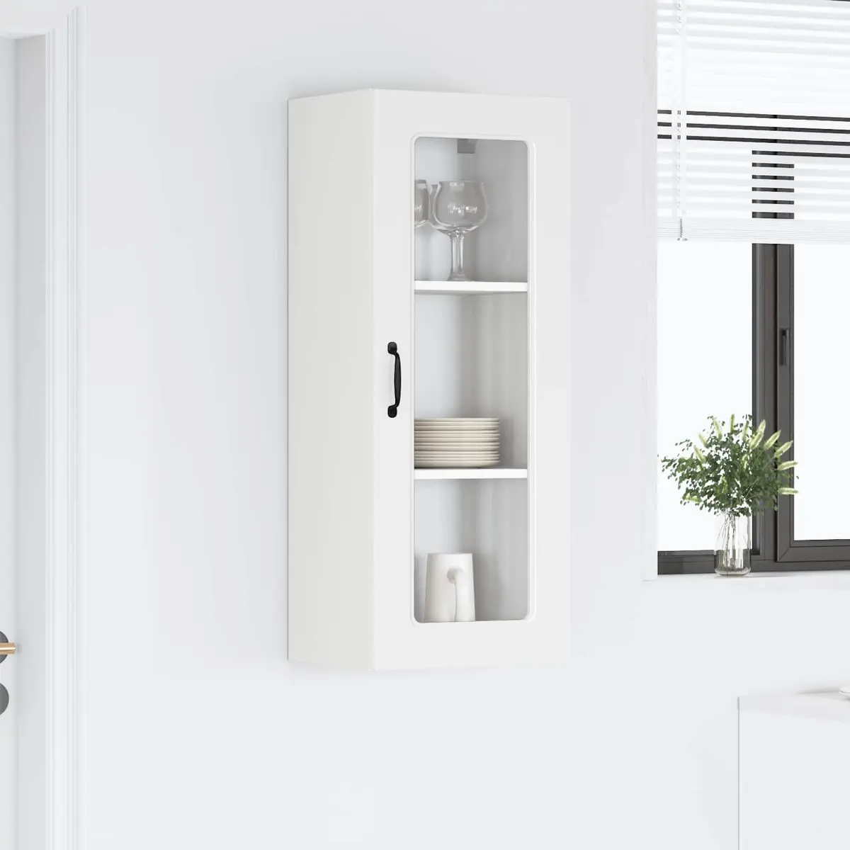 White Kitchen Dishwasher Panel Cabinet Engineered Wood Storage 40x31x100cm