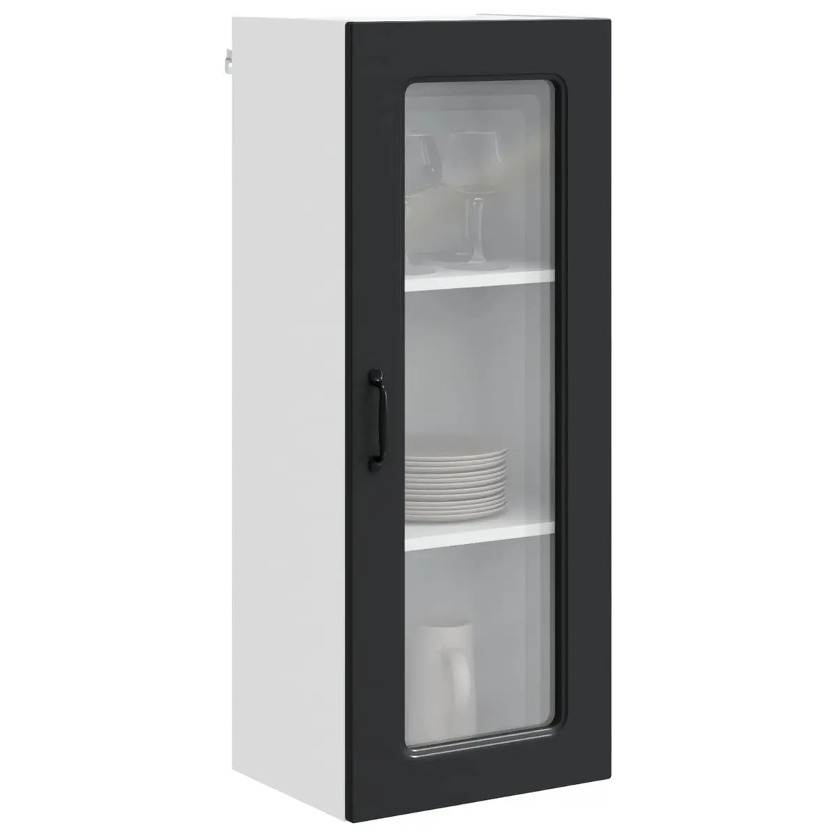 Black Engineered Wood Kitchen Cabinet for Dishwasher
