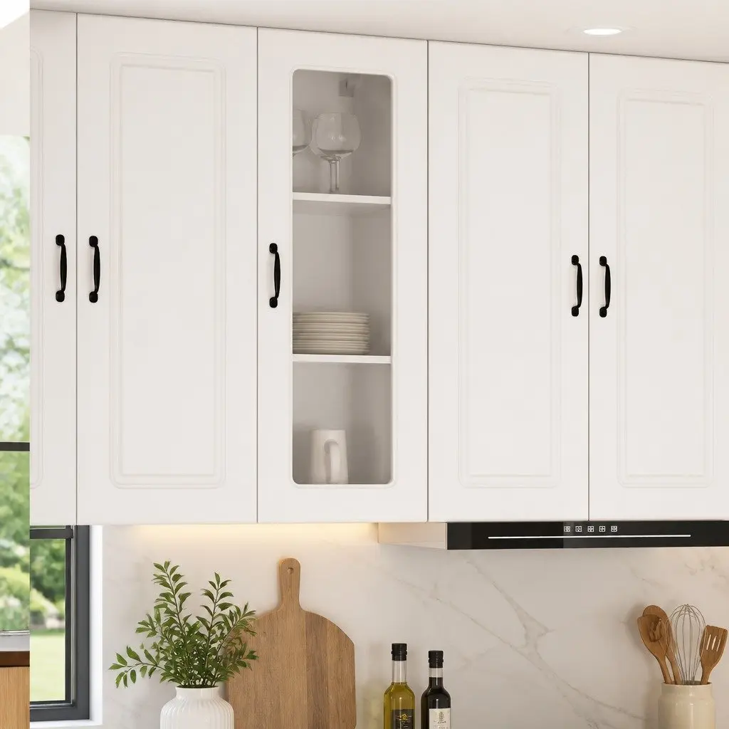 Kitchen Cabinet High Gloss White 40x31x100cm Engineered Wood