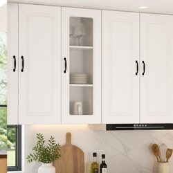 High Gloss White Kitchen Dishwasher Panel Cabinet 40x31x100cm