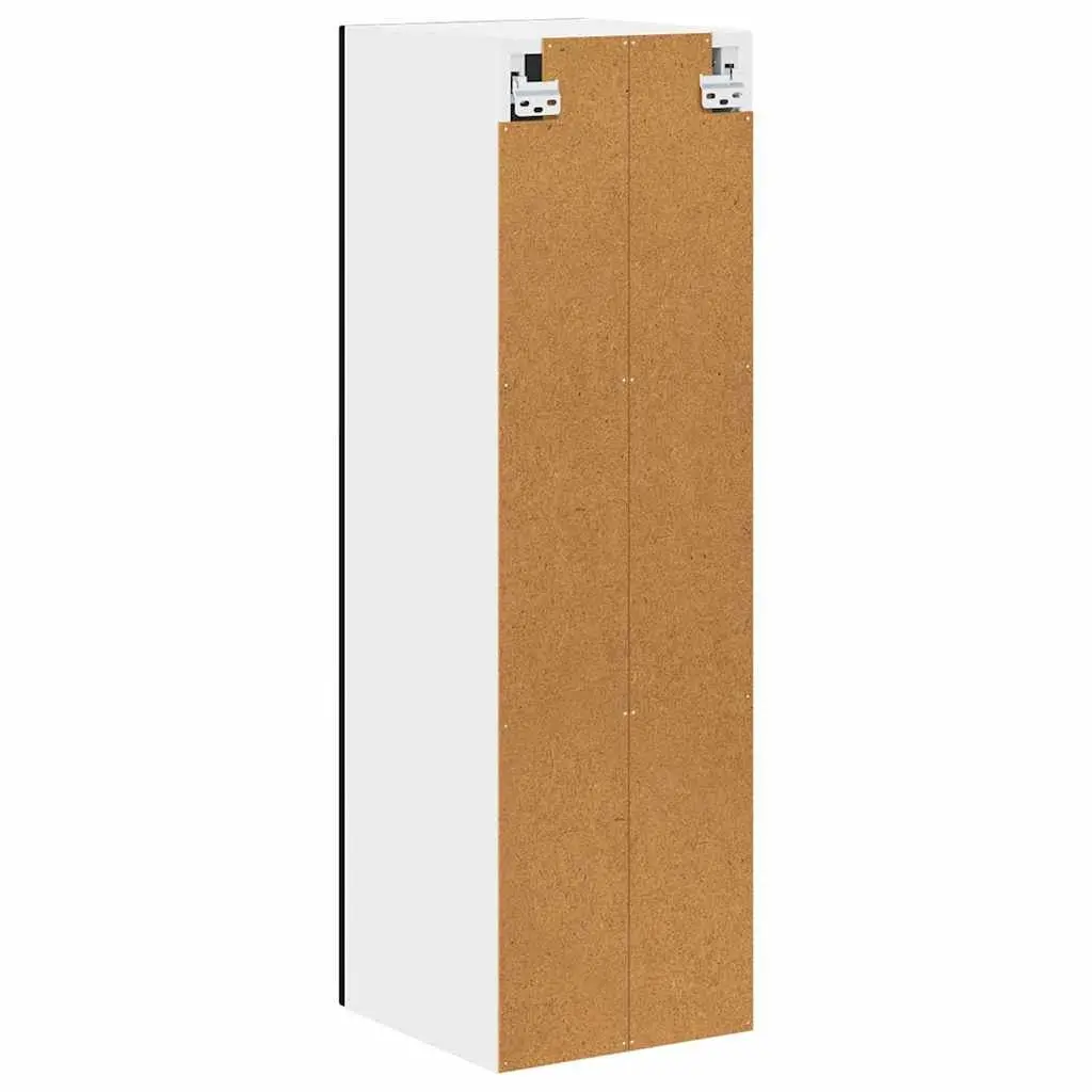 Black Engineered Wood Kitchen Storage Cabinet
