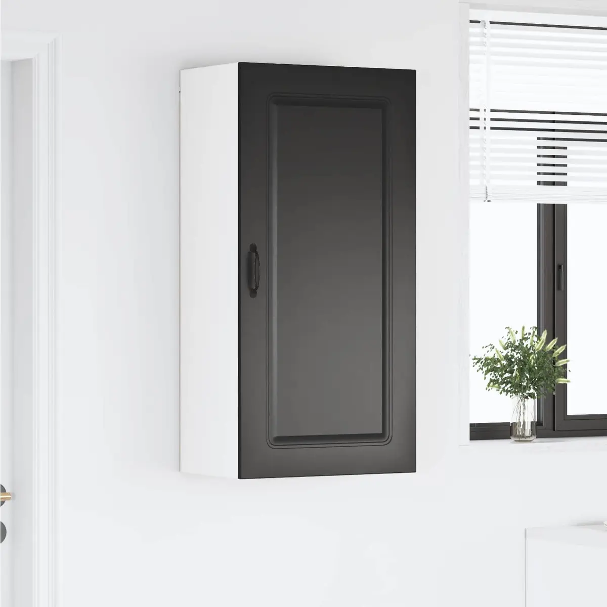 Black Kitchen Dishwasher Panel Cabinet