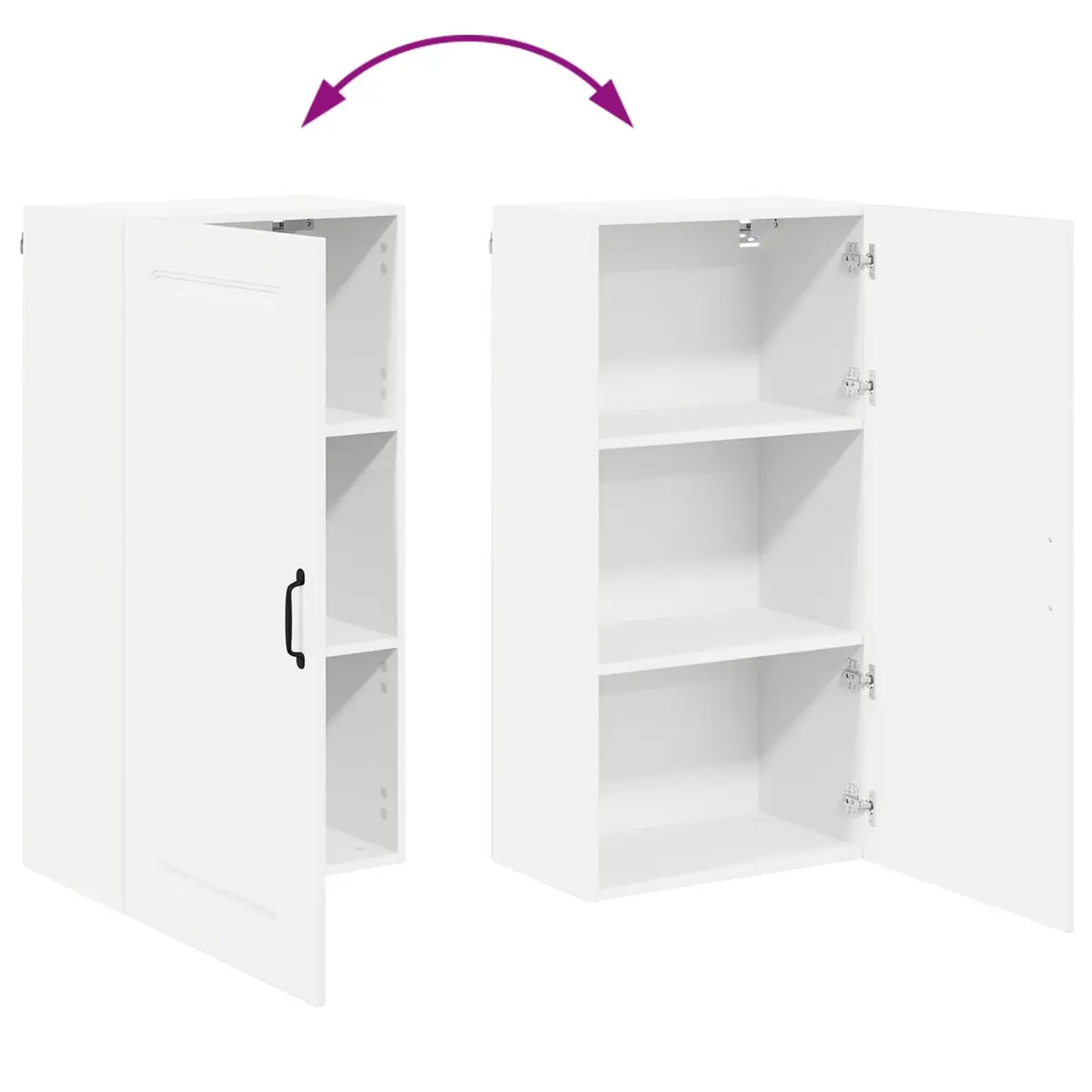 Dishwasher Panel Kitchen Cabinet High Gloss White 50x31x100cm Engineered Wood