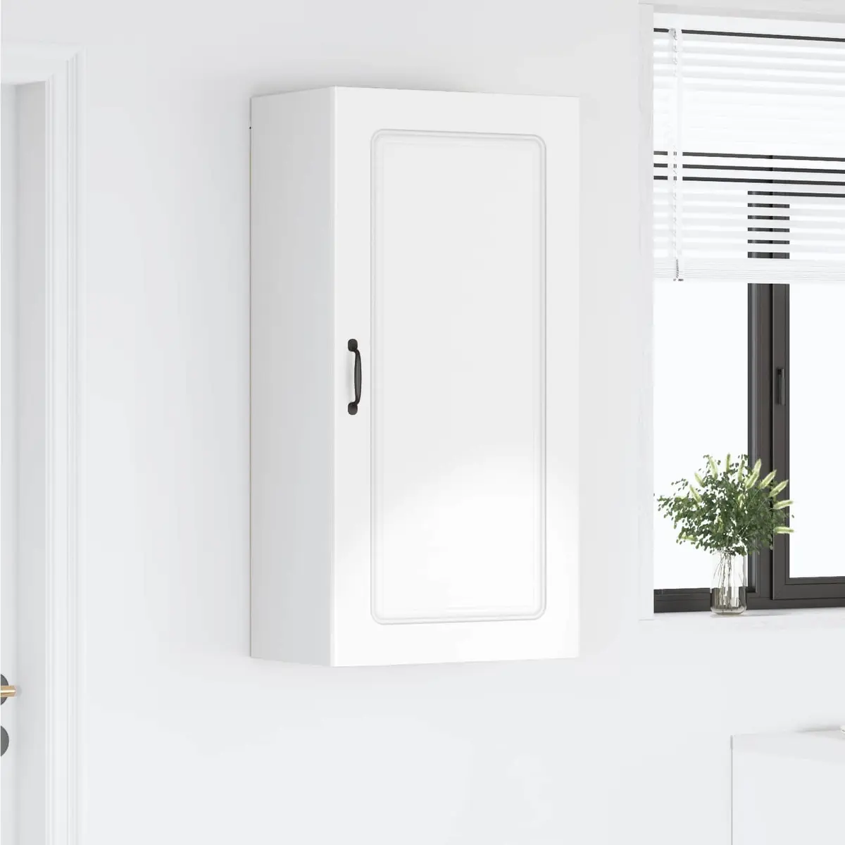Dishwasher Panel Kitchen Cabinet High Gloss White 50x31x100cm Engineered Wood