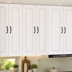 White Engineered Wood Kitchen Cabinet for Storage 60x31x100cm