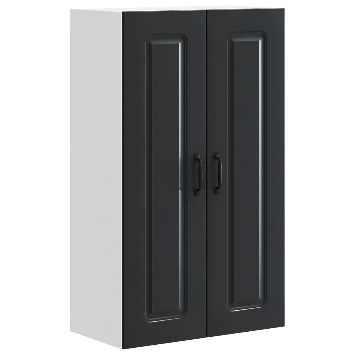 Black Engineered Wood Kitchen Cabinet