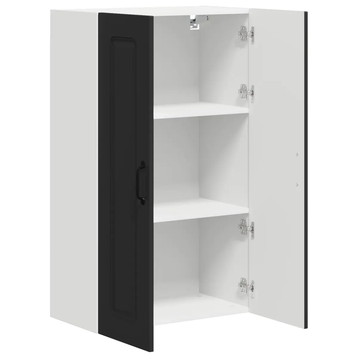 Black Engineered Wood Kitchen Cabinet