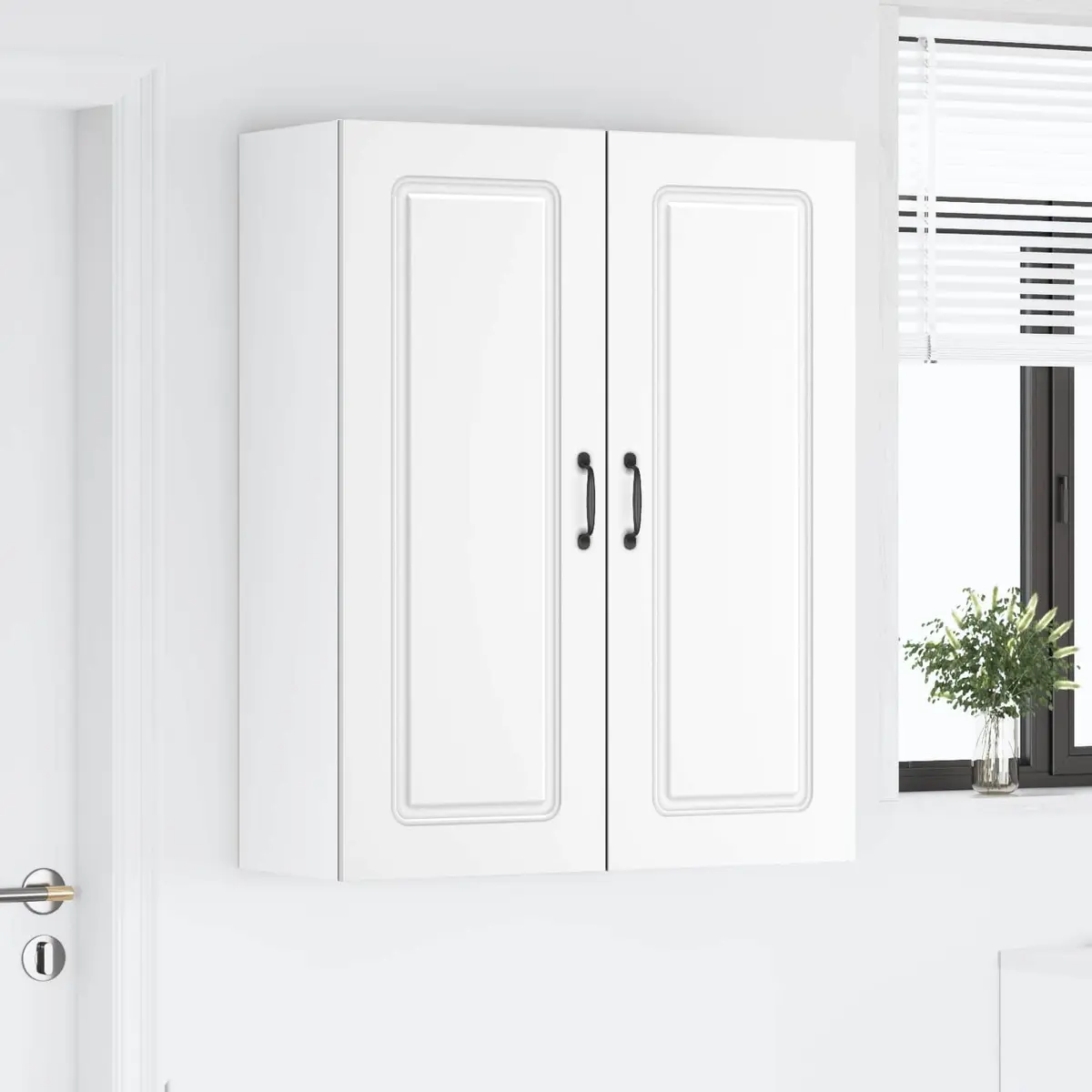 Kitchen Cabinet White Engineered Wood 80 x 31 cm Storage Unit