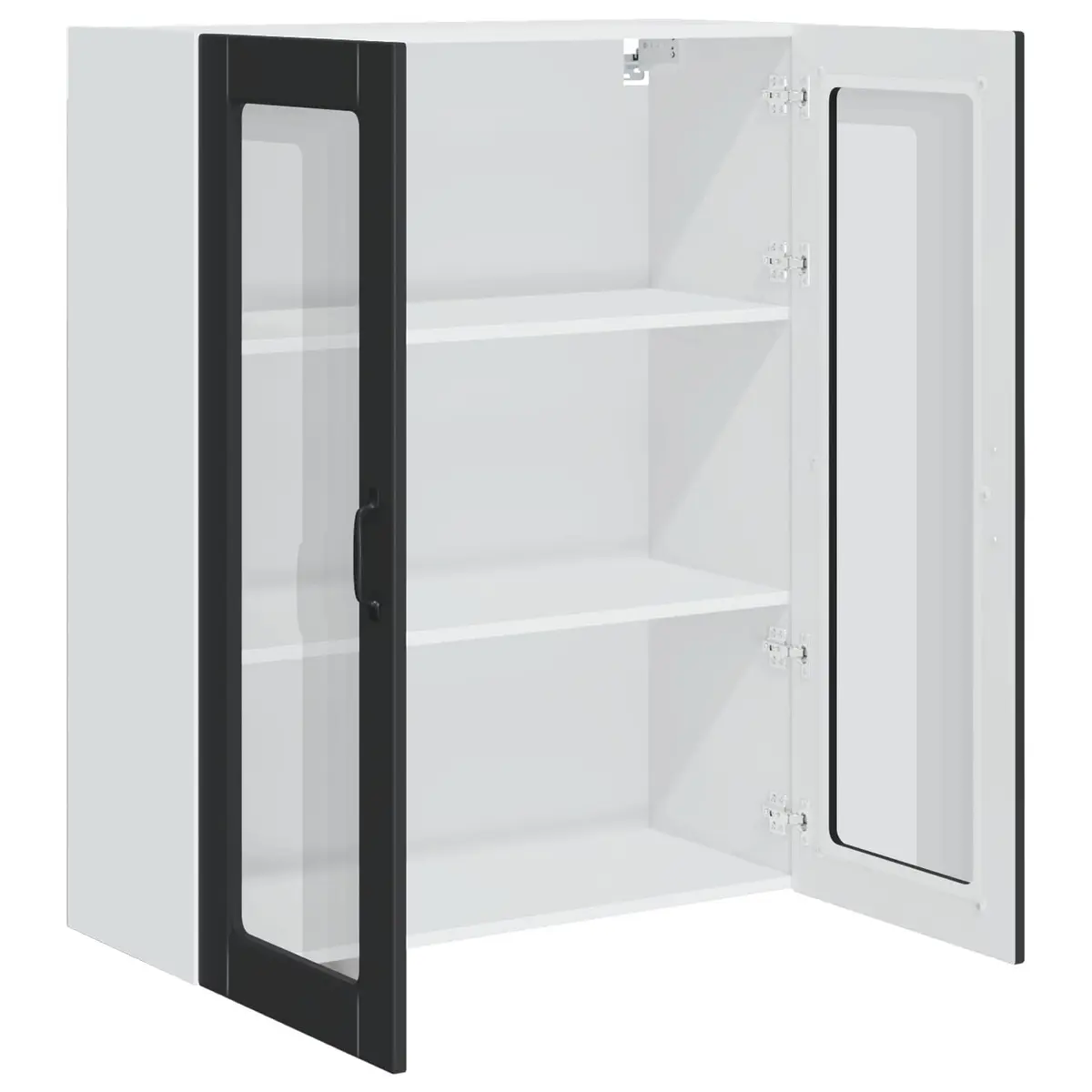 Black Engineered Wood Kitchen Cabinet with Dishwasher Panel