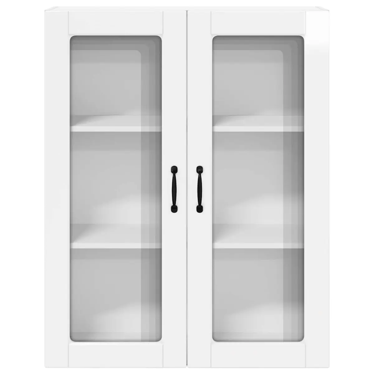 High Gloss White Kitchen Cabinet with Storage