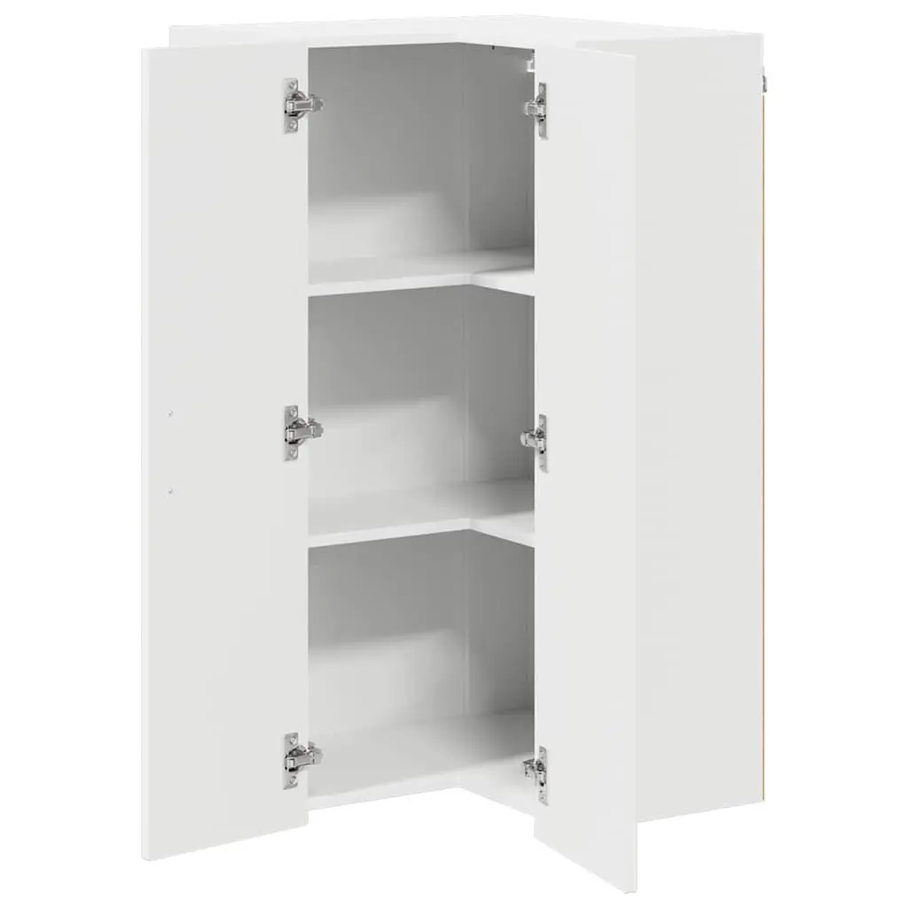 White Engineered Wood Kitchen Cabinet for Storage