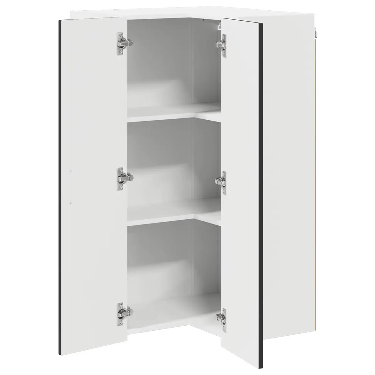 Black Engineered Wood Dishwasher Panel Cabinet