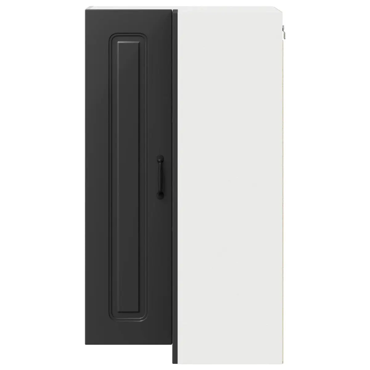 Black Engineered Wood Dishwasher Panel Cabinet