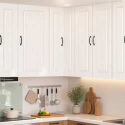 High Gloss White Kitchen Dishwasher Panel Cabinet 57x57x100cm