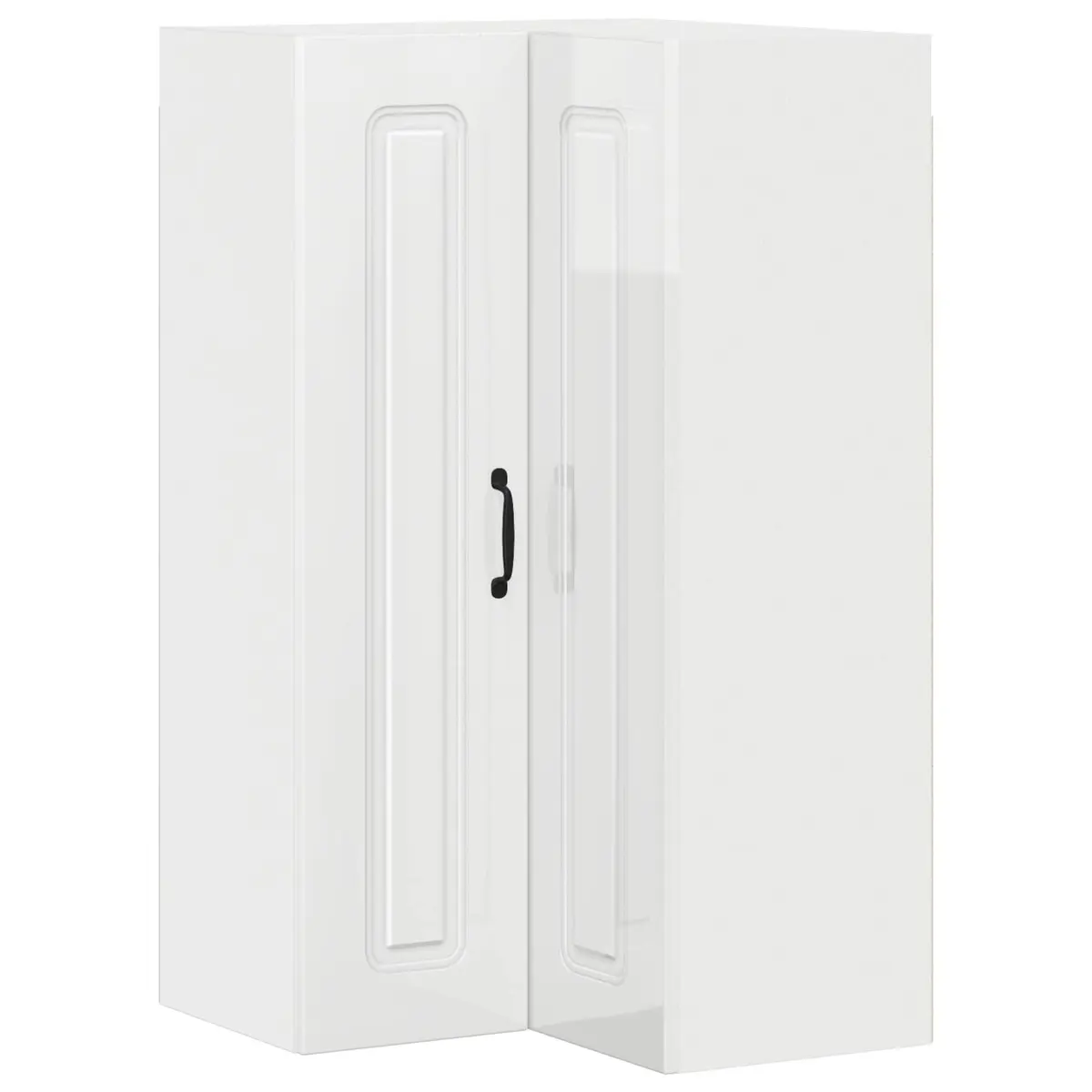 Kitchen Cabinet High Gloss White 57x57x100cm Engineered Wood Storage Furniture