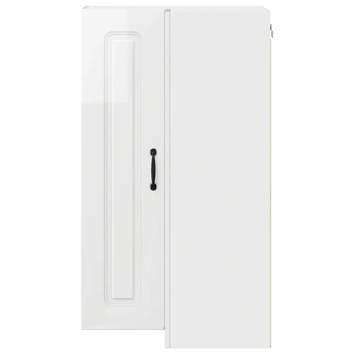 Kitchen Cabinet High Gloss White 57x57x100cm Engineered Wood Storage Furniture