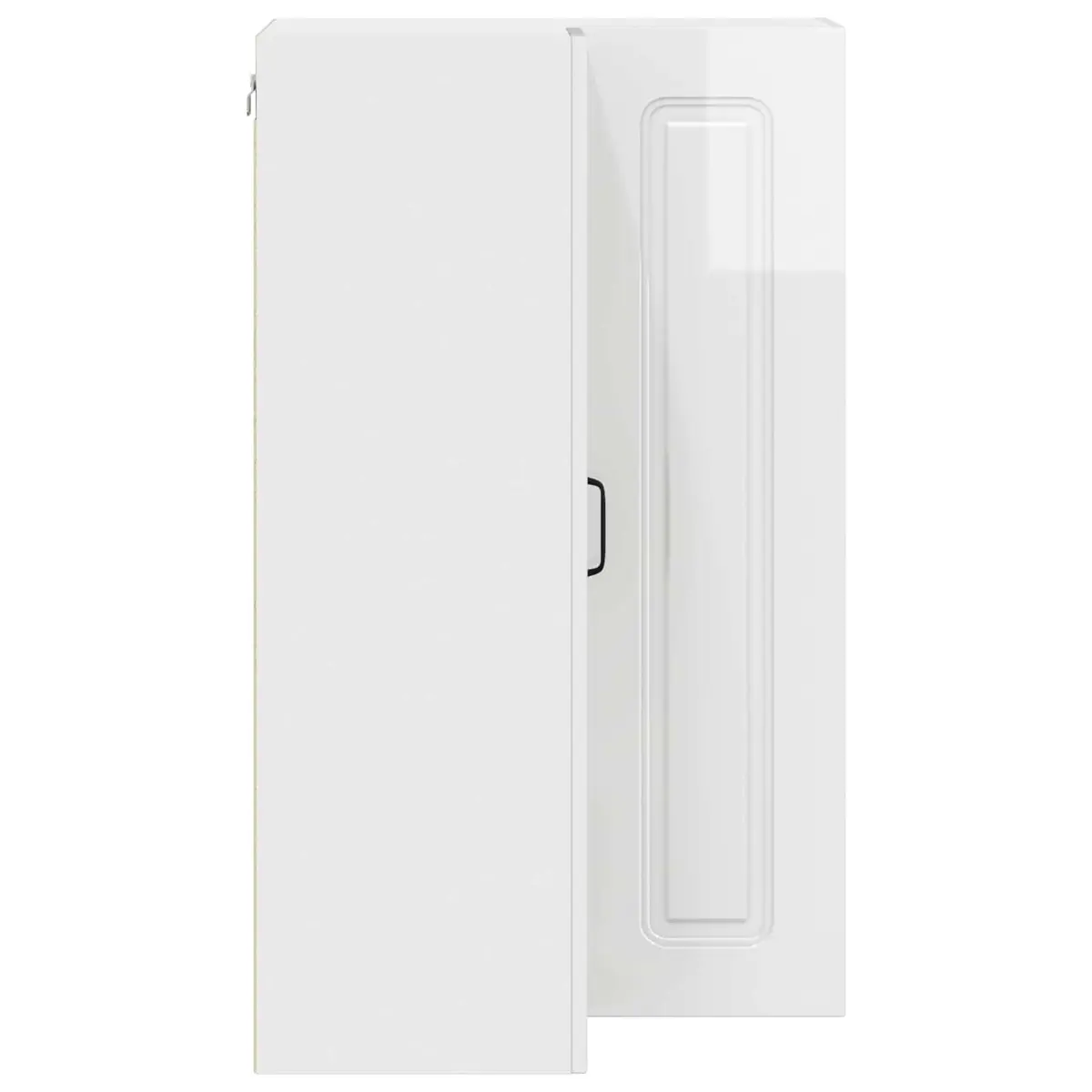 Kitchen Cabinet High Gloss White 57x57x100cm Engineered Wood Storage Furniture