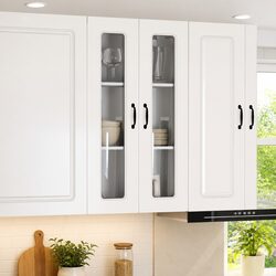 High Gloss White Kitchen Cabinet for Modern Storage