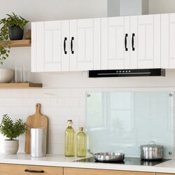 White Engineered Wood Wall Cabinet for Kitchen Storage