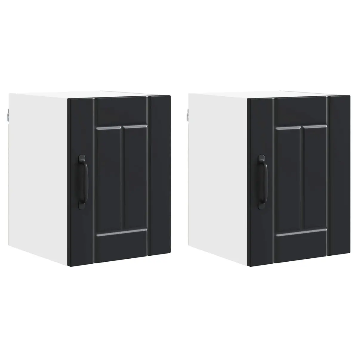 Black Wall Cabinet Storage Unit for Kitchen