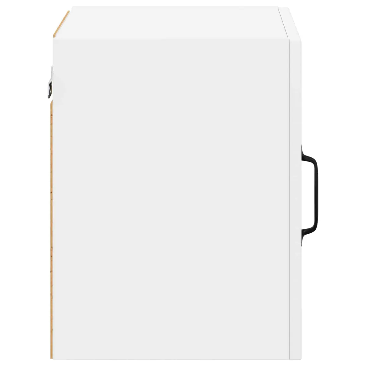 Wall Cabinet 2 Pieces White Engineered Wood Kitchen Storage Modern Rectangular