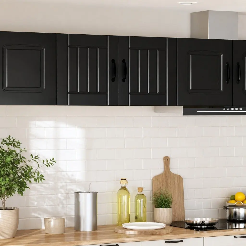 Wall Cabinet Modern Black 40 x 31 x 40 cm Engineered Wood