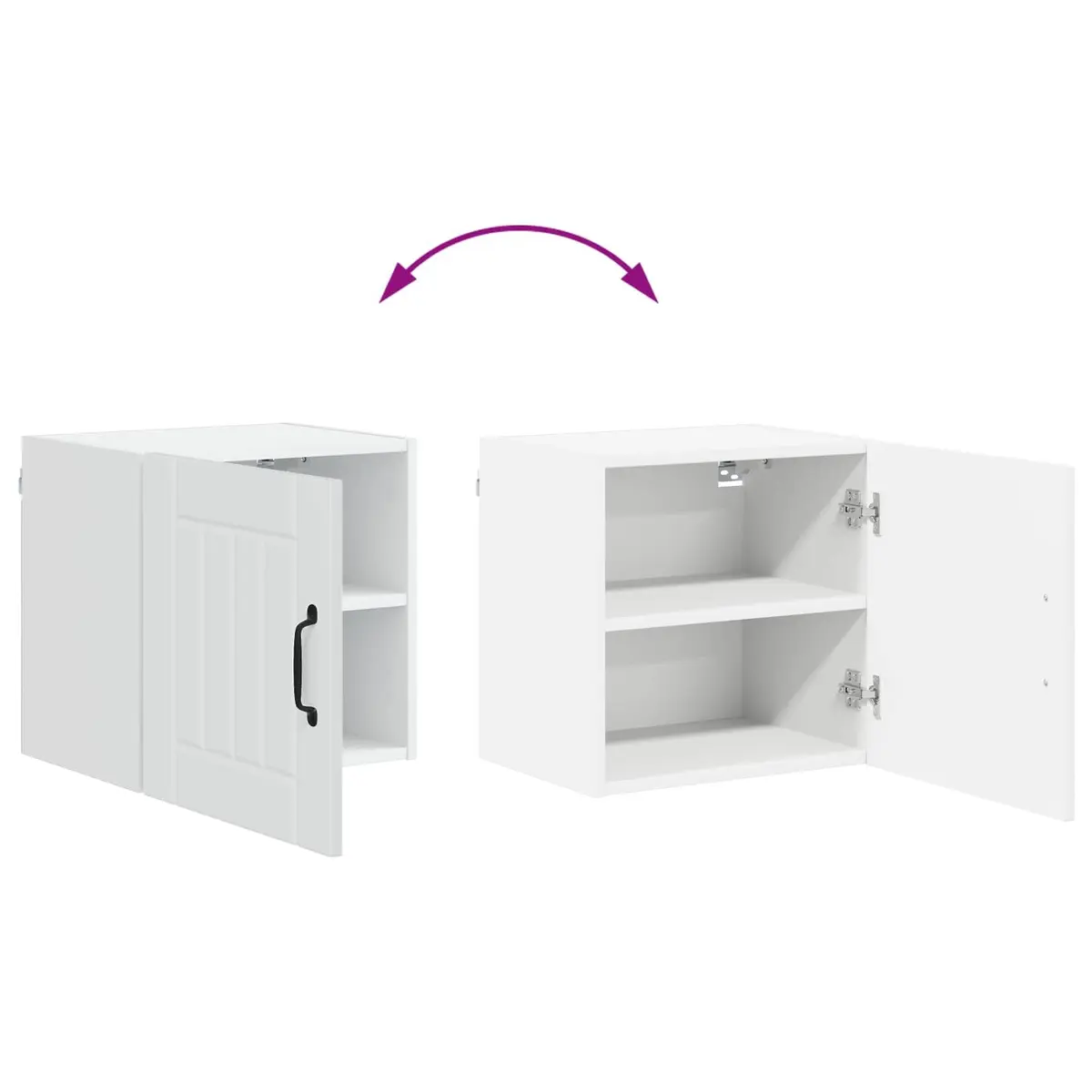High Gloss White Wall Cabinet for Kitchen Storage