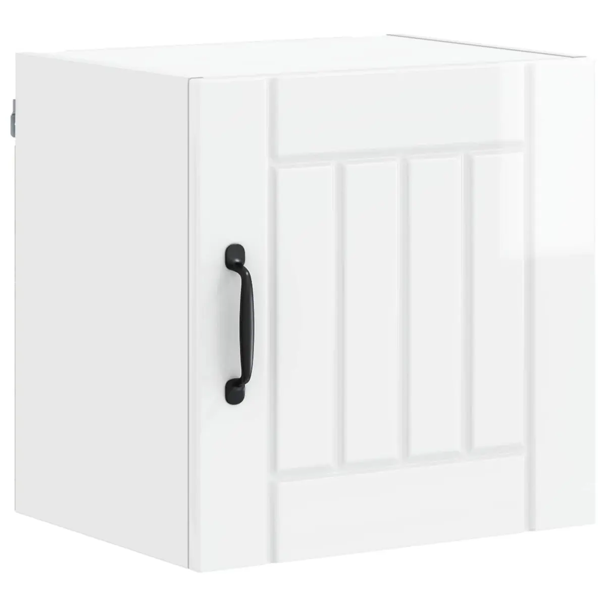 High Gloss White 2-Piece Wall Cabinet Set for Kitchen