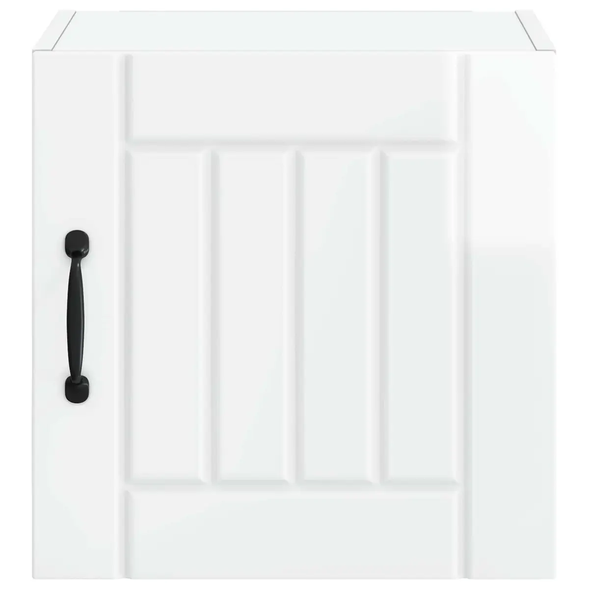 High Gloss White 2-Piece Wall Cabinet Set for Kitchen