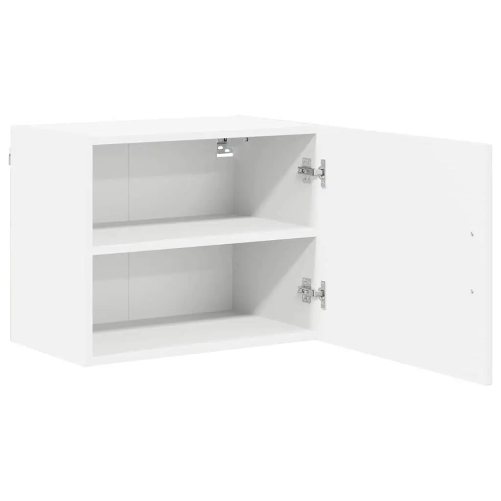 Wall Cabinet White Contemporary 50 x 31 x 40 cm Engineered Wood Kitchen Storage Furniture