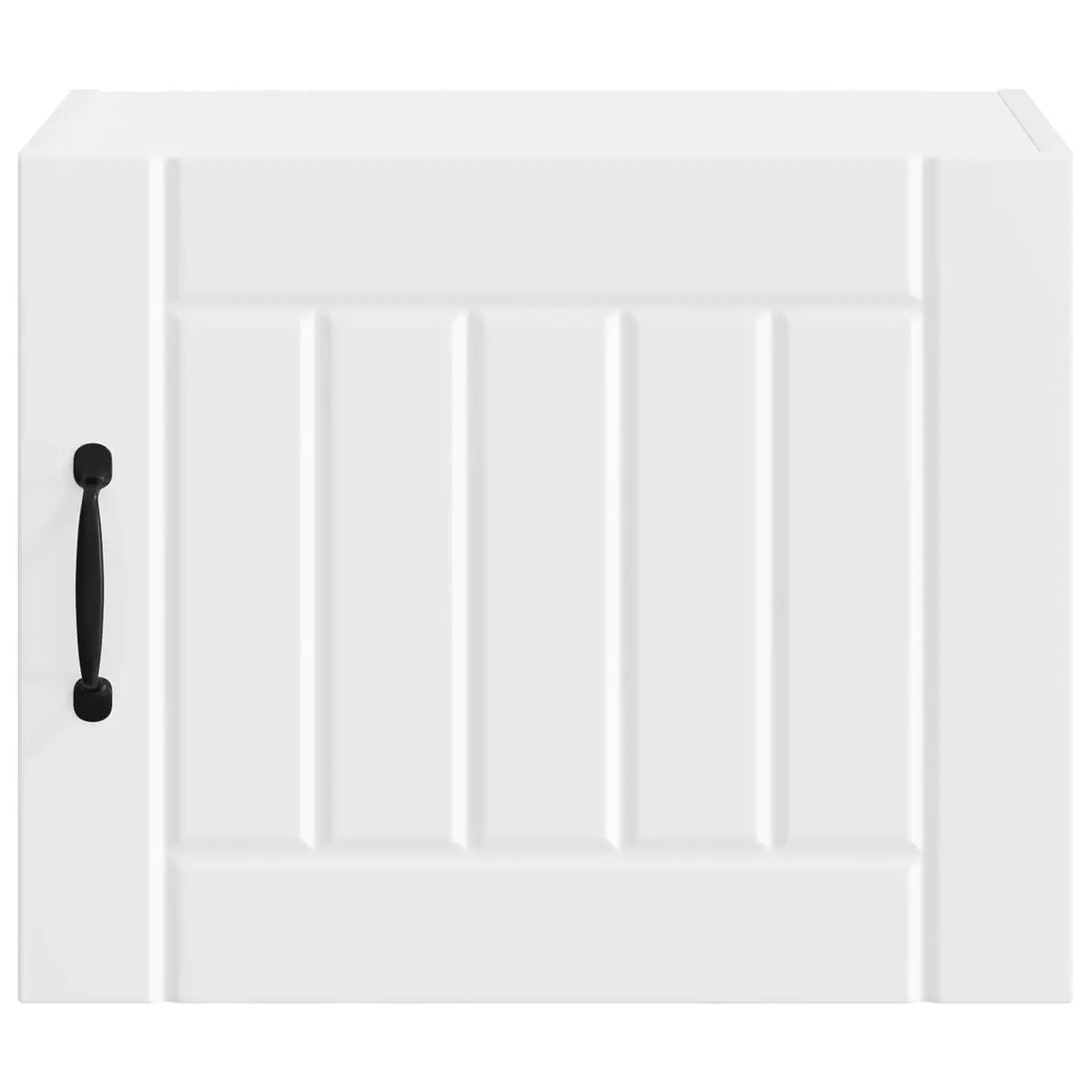 Set of 2 White Engineered Wood Wall Cabinets