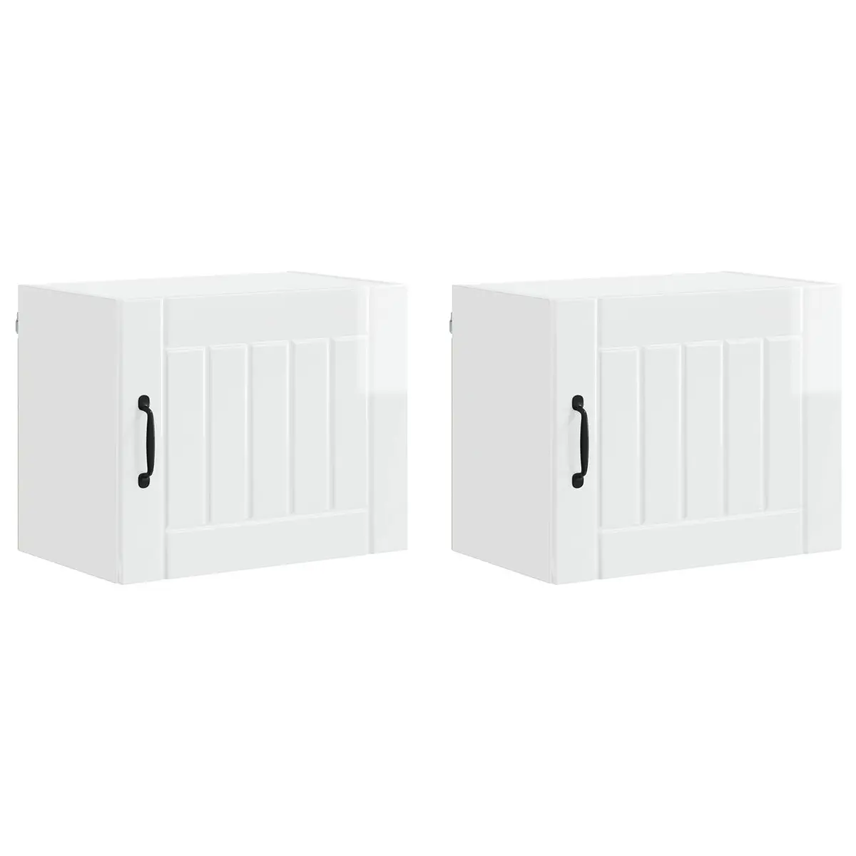 High Gloss White Wall Cabinets for Kitchen Storage