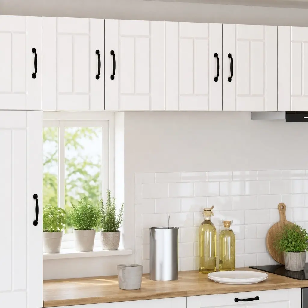 White Modern Wall Cabinet 60 x 31 x 40 cm Engineered Wood