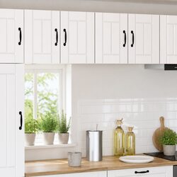 White Modern Kitchen Wall Cabinet with Dishwasher Panel