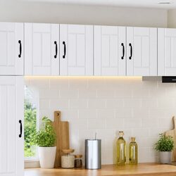 White Engineered Wood Wall Cabinet for Kitchen Storage