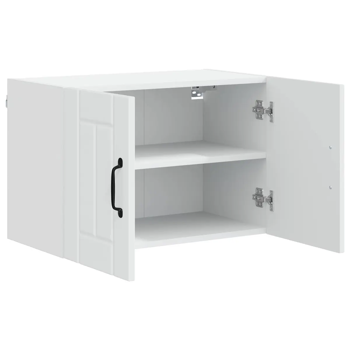 Wall Cabinet White Engineered Wood 60x31x40cm 2 Pieces