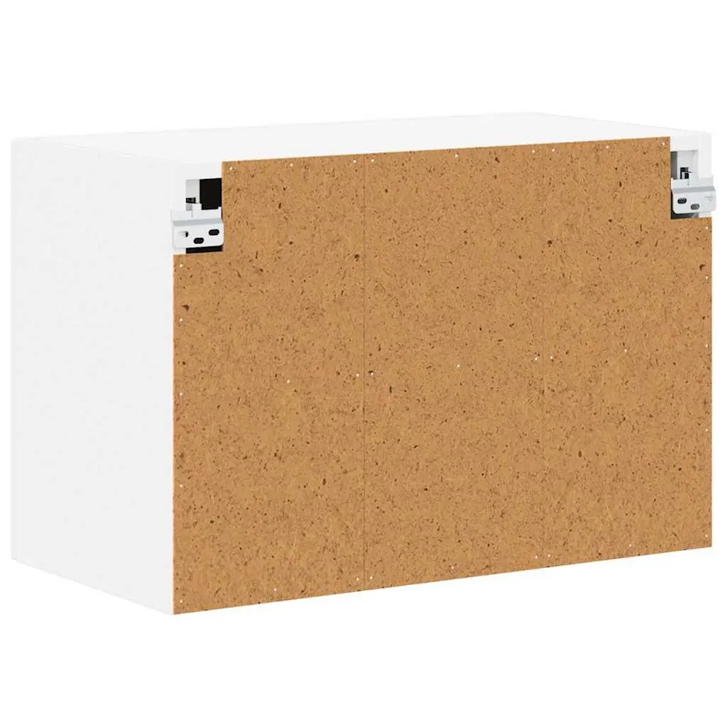 Wall Cabinet White Engineered Wood 60x31x40cm 2 Pieces