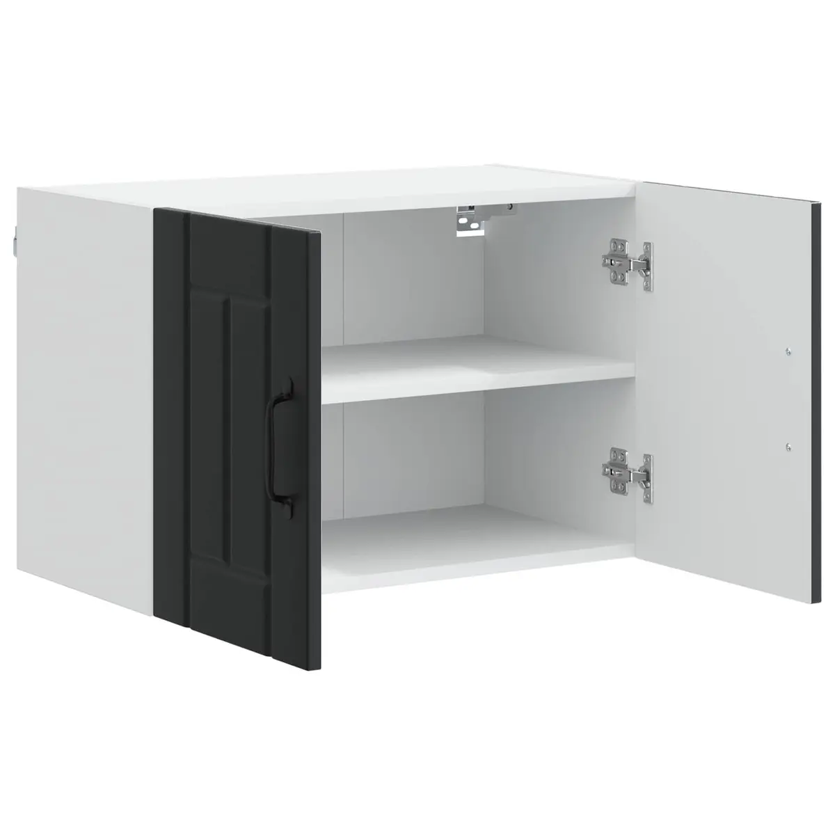 Black Wall Cabinet for Kitchen Storage