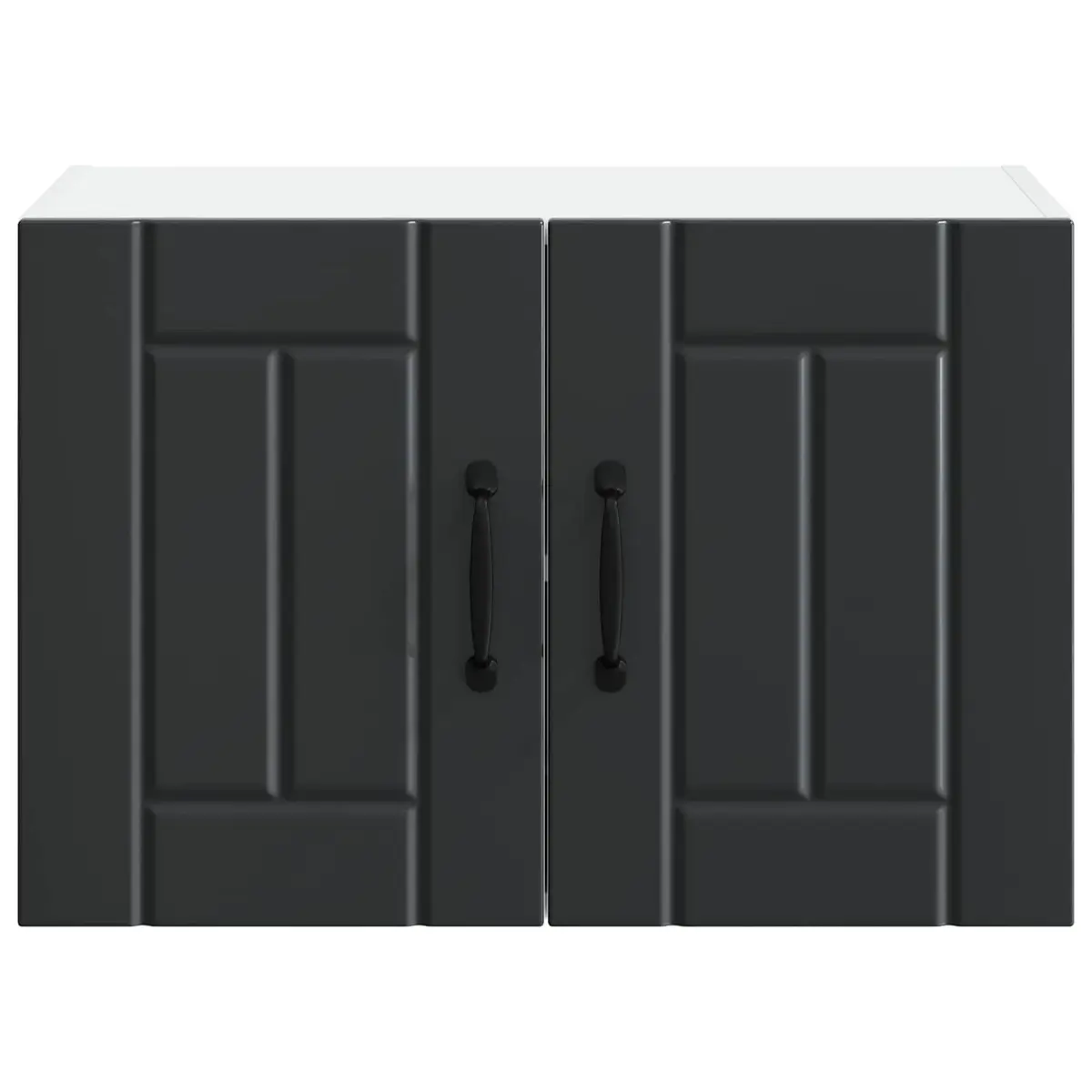 Black Wall Cabinet for Kitchen Storage
