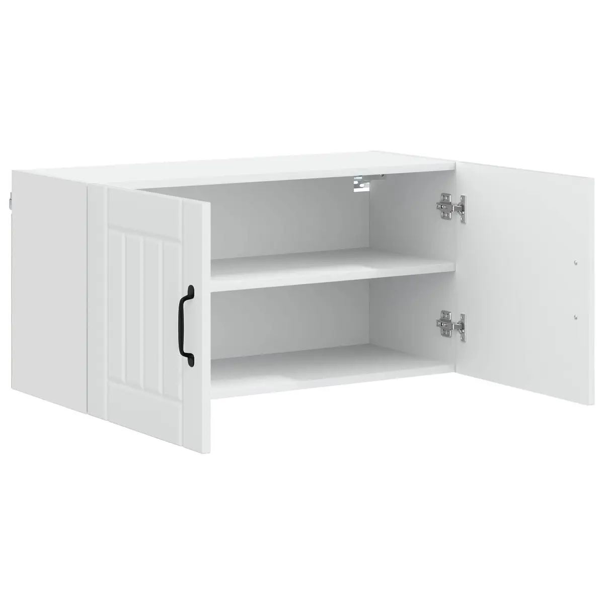Wall Cabinet Modern White 80x31x40cm Engineered Wood
